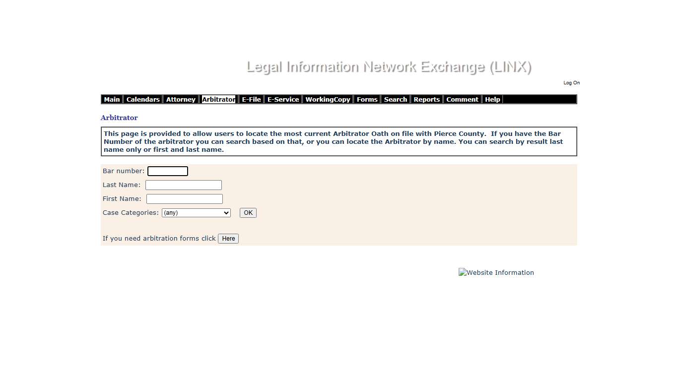 File Current Arbitrator Oath
